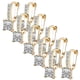 thumbnail image 2 of Aretes Hermosos VenDepot Harp01 5Pzas Arpa Oro Metal/Zirconia, 2 of 2