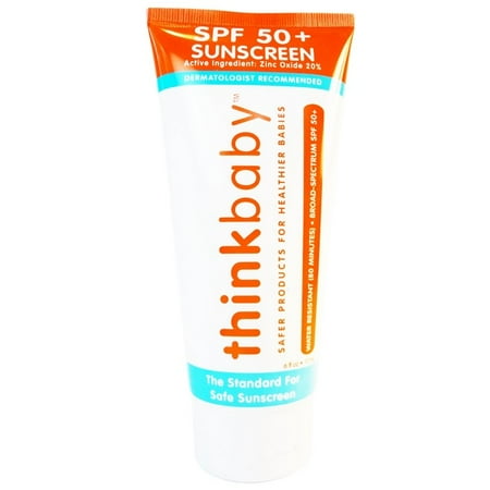 Thinkbaby Sunscreen SPF 50, 6 Fl Oz (Best Organic Sunscreen For Toddlers)