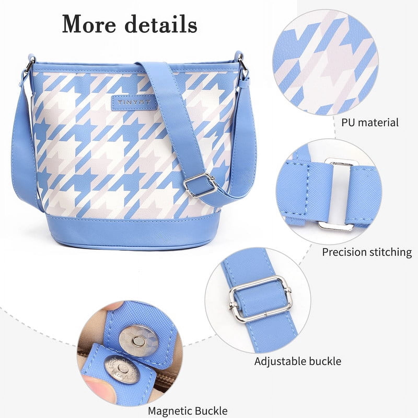 Tinyat Shoulder Bag for Women Waterproof Hobo Handbag Large Capacity Crossbody Purse with Adjustable Shoulder Strap for Daily Use and Shopping