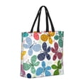 thumbnail image 2 of Sigee Colorful Butterflies Print Large Capacity Zippered Tote Bag - Durable, Stylish and Versatile for Everyday Use, 2 of 9