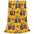 thumbnail image 2 of Bingfone Cartoon Tractor Print Flannel Fleece Blanket Throw Blanket For Bed,Sofa,Couch,Travel,Camping(60"X50"), 2 of 9