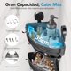 thumbnail image 3 of OSLIFE Esquinero para Baño Regadera, 2 Piezas Estante para Baño con Ganchos y Barra para Toallas, Organizador de baño Mueble con Ventosa Fácil Instalar, 3 of 4
