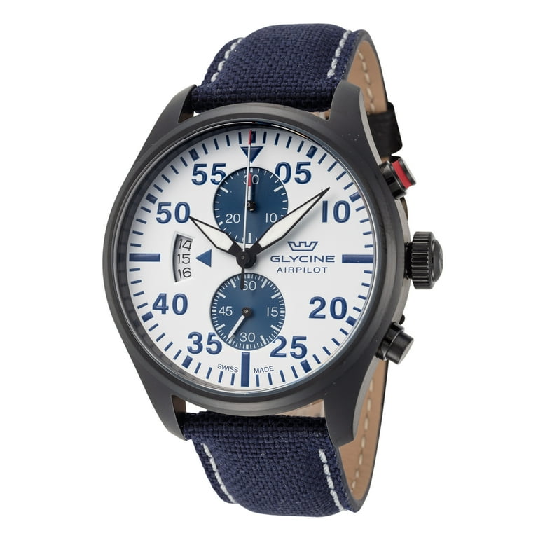 Glycine Men s GL0440 Airpilot Chrono 44 44mm Quartz Watch