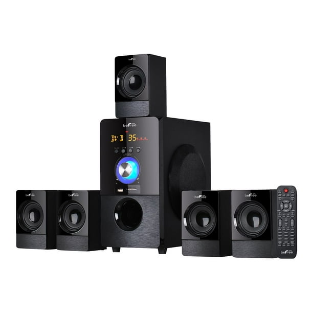 beFree Sound 5.1 Channel Surround Sound Bluetooth Speaker System in