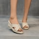 thumbnail image 2 of Amzcrzy Zapatos de mujer,Zapatos de mujer,Zapatillas de mujer, Zapatos de tacón alto para mujer, sandalias de paja y lino, cuñas, zapatillas de vestir informales de lona Sandalias Mujer Zapatillas De, 2 of 9