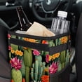 thumbnail image 6 of Cactus Foldable Car Trash Bin with Lid, Leak-proof Hanging Storage Bag - Mini Trash Can for Car, 6 of 6
