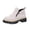 Beige, variant on Orthopedic Platform Chelsea Booties for Women, Lug Sole Arch Support Slip On Short Boots, Side Zipper Retro Daily Outdoor Walking Boots Beige