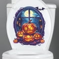 thumbnail image 3 of Halloween Pumpkin Toilet Stickers Bathroom Beautification Decoration Stickers Teacher Stickers for Laptop Boys Sticker Pack Is This Your Sticker for Pumpkins Camera Photo Booth Colorful Stickers, 3 of 3