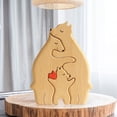 thumbnail image 3 of Oso Decorativo Escultura Del Arte Osos La Familia en Forma Corazón, 3 of 5