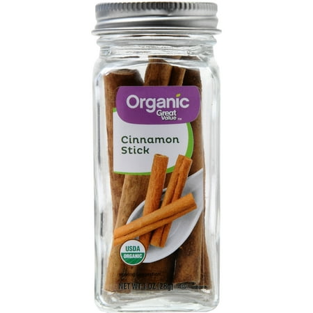 (2 Pack) Great Value Organic Cinnamon Sticks, 1 (Best Cinnamon To Eat)