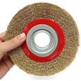 thumbnail image 2 of Wire Wheel 6 Inches 150mm Wire Wheel For Bench Grinder Polishing And 10pc Reducer Fixed Ring Wheel Brush Wire Round Steel Cleaner, 2 of 5