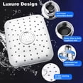 thumbnail image 2 of 8/9/10 inch Shower Head and Handheld Combo, High Pressure Dual Rainfall Shower Head 3-5 Shower Modes, Shower Head Set with 3-way Water Diverter&Suction Cup Holder&60inch Hose, White/Sliver/Black, 2 of 9