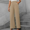 thumbnail image 3 of REALiKUN Wide Leg Dressy Pants High Waisted Work Business Casual Slack Summer Flowy Palazzo Trousers with Pockets, 3 of 8