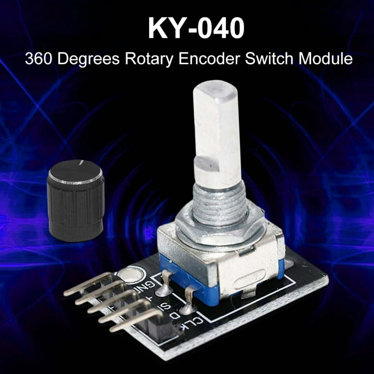 Rotary Connection 2PCS KY-040 Rotary Encoder Module For Arduino - 360 ...