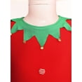 thumbnail image 5 of iiniim Kids Girls Candy Cane Fancy Dress Stripes Santa Helper Leotard Gymnastics Dance Bodysuit Red 6, 5 of 7