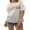 White, variant on Rdhnmea Women T-shirt, Short Sleeve Flower Print Loose Summer Casual Tops