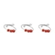 thumbnail image 5 of sweethay Lovely Ring Metal Fidget Anillos con cuentas Ajustable Ligero Apertura Anillo de dedo Joyería impermeable Mujeres Niñas Rojo Type1 NO1, 5 of 6
