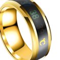 thumbnail image 2 of Smart Temperature Stainless Steel Ring Couple Lover Color steel ring Change Mood Unisex Ring Hand Jewelry, 2 of 5