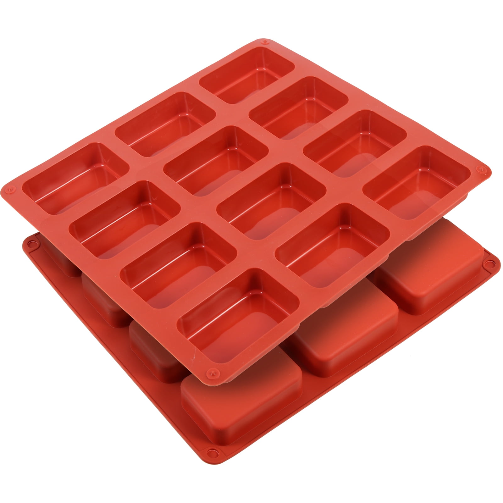 2pcs Silicone Mini Loaf Pan Mini Bread Pan Nonstick Cheesecake Baking