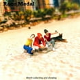 thumbnail image 5 of 1:64 People Figurines Model, DIY Model Tiny People Diorama Figurines Table Decoration Miniature Selfie Doll , Red Red, 5 of 8