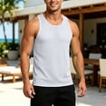 thumbnail image 2 of Zhanqunnn Mens Breathable 'sTank Top for Everyday Comfort Lightweight Sleeveless Tee for Workout Gym Running and Casual Wear Without Sleeves Blank T Shirt Big & Tall T Shirts for Men, Size S, 2 of 4