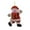 C, variant on Christmas Fabric Doll Decorations - Small Figurine Pendants of Dancing Elderly, Snowmen, Deer & Bears, Festive Xmas Hanging Ornaments for Tree, Home, Gift Bags, Holiday Party Favors, 5.51*7.48in, D