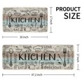 thumbnail image 7 of Beige Farmhouse Chef Kitchen Rugs and Mats Set of 2, 17"x47"+17"x30" Non-Slip Machine Washable Runner Rugs for Kitchen Floor, Soft Kitchen Mat Set for Home,Laundry Room,Chef Pattern, 7 of 7