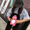 thumbnail image 4 of WDOplteas Mujeres Lindo Dinosaurio Felpa Satchel Mini Hombro Dinero (Rosa), 4 of 8