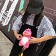 thumbnail image 4 of Y Bolso Bandolera Pequeño Felpa Color Contrastante Mochila Juguete Dinosaurio Bolso Bandolera (rosa) Rosa, 4 of 8