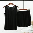 thumbnail image 2 of Endives Women's Tanks Camisole Summer Cotton Pajama Set Plus Size Soft Shorts Tank Top Sleeveless Sleepwear, 2 of 4