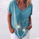 thumbnail image 2 of Elegante mujer con cuello en V estampado camiseta blusa Tops sudadera OAVQHLG3B Store  lin121212, 2 of 4