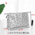 thumbnail image 1 of Bolsa de cosméticos impermeable de alta capacidad para mujer, neceser de cuero PU, organizador de viaje, bolsa de almacenamiento de maquillaje para ducha LIUWENJING unisex, 1 of 2