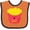 Orange and Black, variant on Inktastic Cute Kawaii French Fries Boys or Girls Baby Bib