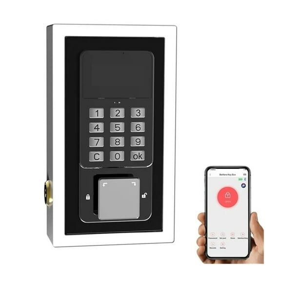 Smart Key Safe Box Phone Remote Control Wifi Security Boxes Password Outdoor Security Electronic Wall mounted Lock Boxes ,Practical Size