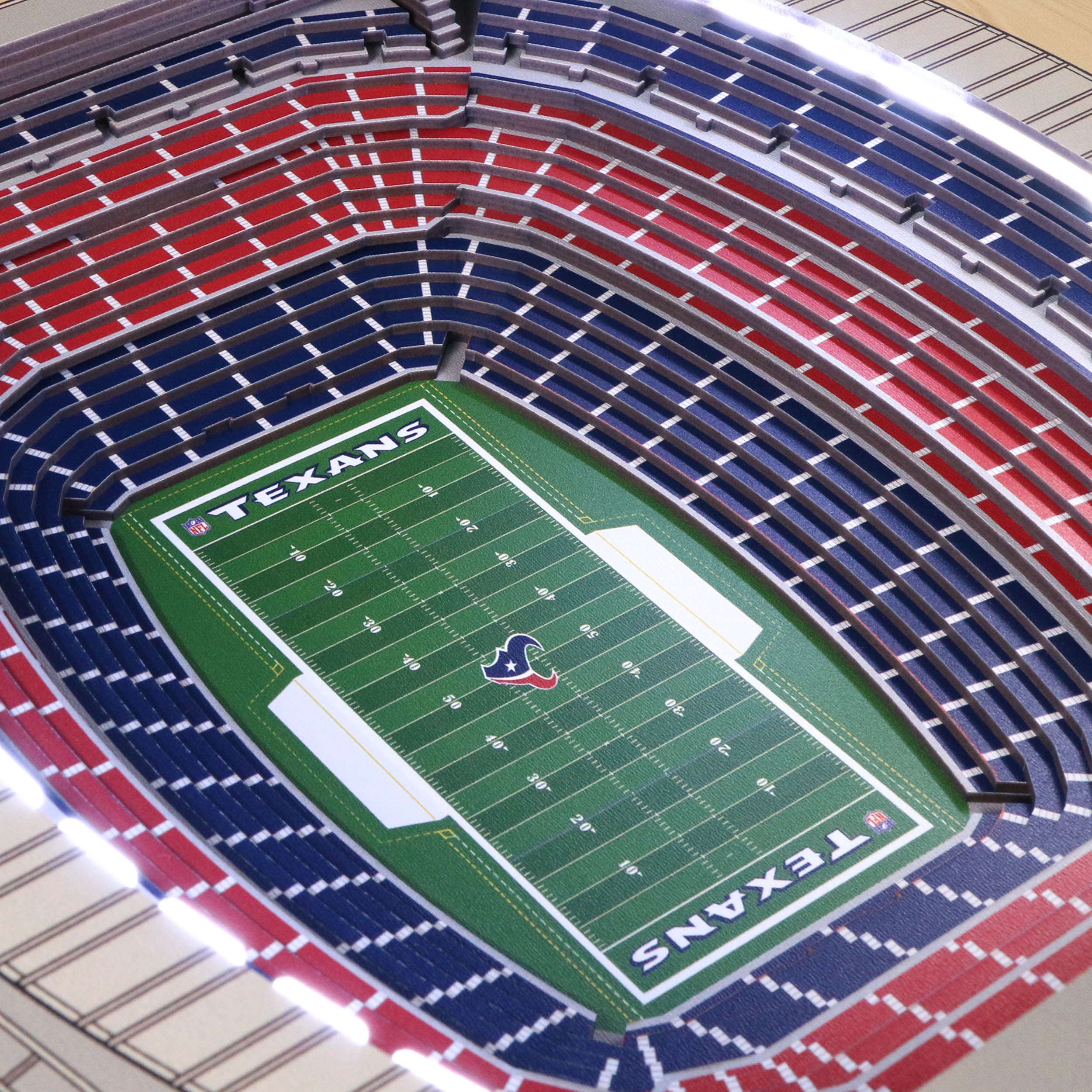 Houston Texans 25-Layer StadiumViews Lighted End Table