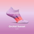 thumbnail image 3 of Feetures Elite Ultra Light Cushion Ankle Socks - Sport Sock with Targeted Compression - Orchid Sunset, L (1 Pair), 3 of 7