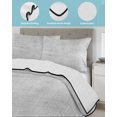 thumbnail image 4 of Quilts Twin XL Size, Slate Gray Soft Comforter Bedding Set for Bed, Vintage Solid Color Modern Minimalist Distressed Lightweight Quilted Bedspread with Pillow Cover(2 Pieces), 68x98 Inch, 4 of 7
