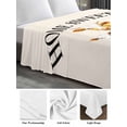thumbnail image 6 of Farmhouse Cow California King Size Flat Sheet, Wrinkleproof & Fadeproof Cooling Flat Bed Sheet Only, Vintage Animal Life Better Abstract Text Breathable Soft Bedding Top Sheets 108 x 98 Inches, 6 of 8