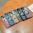 thumbnail image 3 of Feishell for iPhone 14 Plus Magnetic Phone Case,Compatible with MagSafe Charging,Gradient Bling Glitter Case for Women Girls,Luxury Plating Clear Soft TPU Shockproof Phone Cover,Gold, 3 of 9