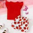 thumbnail image 6 of MEZZALL Girls Summer Outfits Sets Casual Sleeveless Tops With Print Shorts Baby Toddler Clothes For Infants Dailywear Trendy / 18-24 Months, 6 of 8