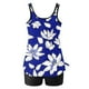 thumbnail image 4 of Trajes de baño tankini para mujer Trajes de baño de dos piezas con espalda de tiras y estampado conservador para mujer Traje de baño de dos piezas para mujer, 4 of 5