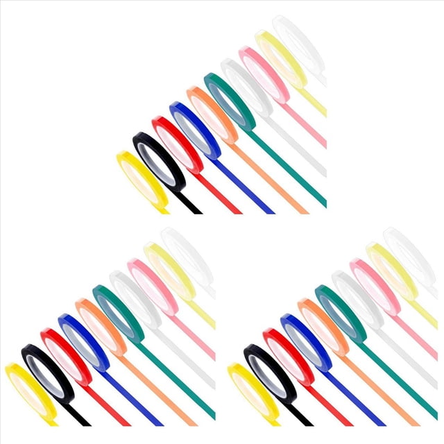 30 Rollos de Cinta de EsterilizacióN para Autoclave, Cinta de IdentificacióN de Instrumentos de 0,24 Pulgadas de y 216,5 Pulgadas de , 10 Colores