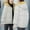 White Coats for Winter, variant on XPMWRP Women's Quilted Thicken Hooded Coat Long Sleeve Fashion Zip Up Loose Down Jacket Winter Warm Loose Jacket with Pockets Red S