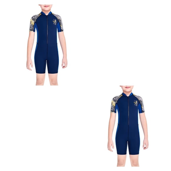 Soidarity Bañador de buceo SAIL para niños, traje de baño corto de una pieza para niños, pantalones de manga corta, traje de baño, trajes de neopreno Type11 NO11 Soidarity CBP194804