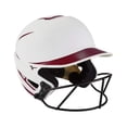 thumbnail image 1 of Casco de bateo de softball Fastpitch Mizuno F6 para adulto con máscara, 1 of 5