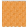 thumbnail image 3 of Ambesonne Orange Shower Curtain, Rococo Floral Foliage, 69"Wx70"L, Orange and Beige, 3 of 3