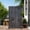 Black Sand, variant on TopComfy Privacy Screen Outdoor 60" Freestanding Privacy Panel with Stand, HDPE Decorative Privacy Fence with Louver Pattern, Privacy Screens for Outside, Balcony, White