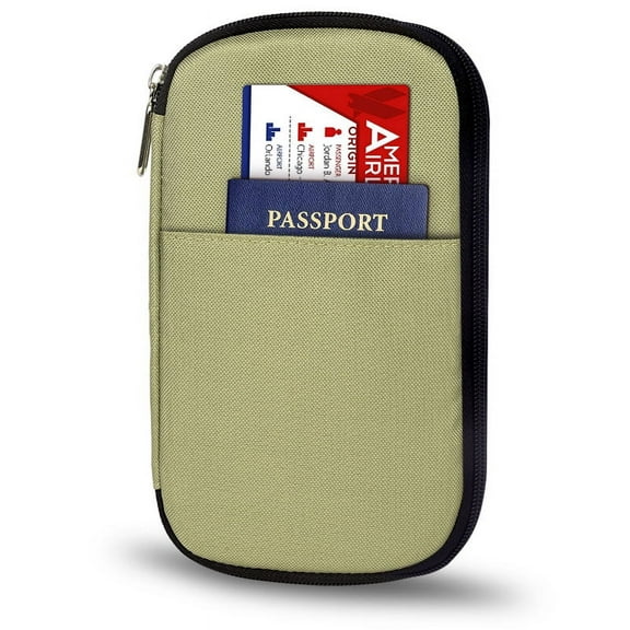 Omouboi Passport Wallet Passport Holder Travel Ticket Passport Credit Card ID Document Organizer Purse Amy Green