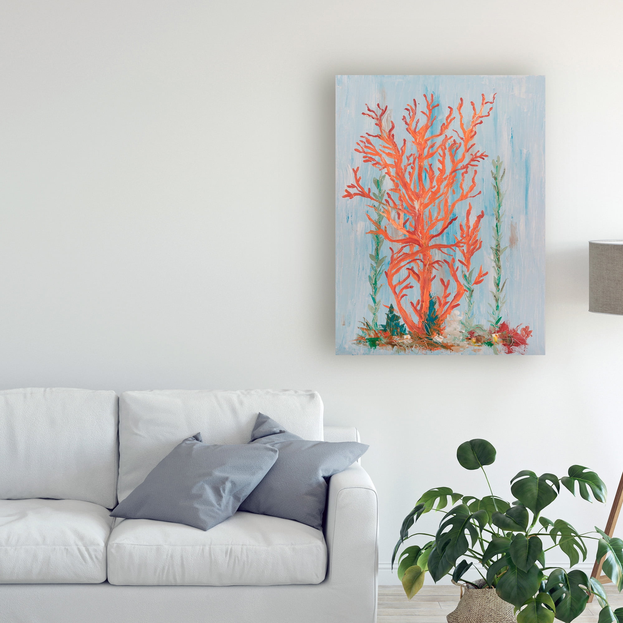 Trademark Fine Art 'Painterly Coral II' Canvas Art by Olivia Brewington