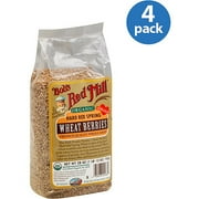 Bob's Red Mill Organic Hard Red Spring Wheat Berries, 28 oz (Pack of 4)